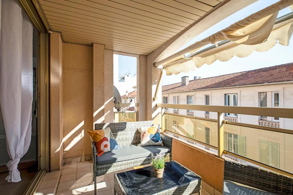 Juan-les-Pins Centre, Parking, terrasse, 1 chambre - 4