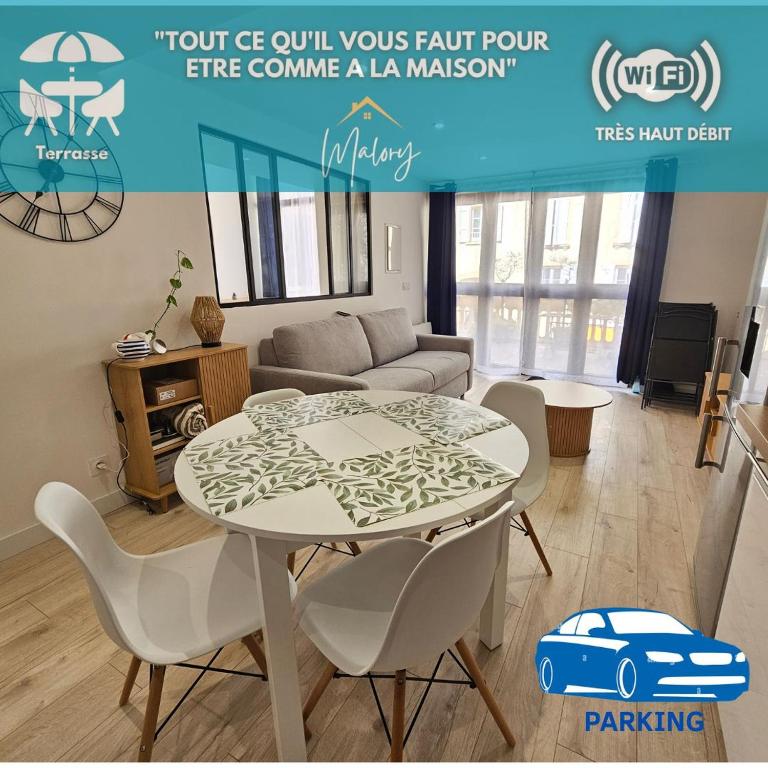 Saint-Martin, centre-ville, parking, terrasse - 1
