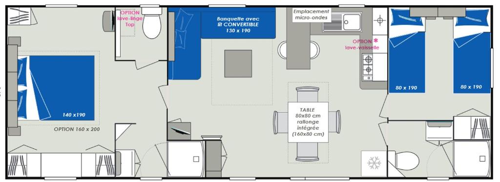 Mobil-Home tout confort Camping Le Montourey - 5