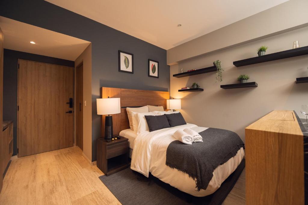 Loft elegante con balcón privado en Roma Norte - 3