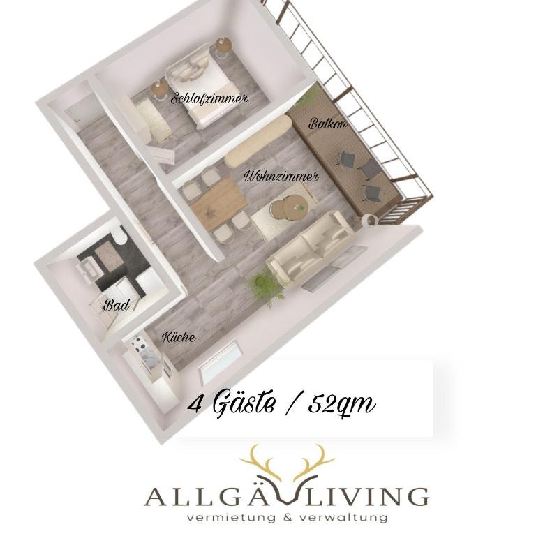 Allgäu Living l Alpsee Panorama - Immenstadt im Allgäu - mit Sonnigen Balkon & Parkplatz - 4