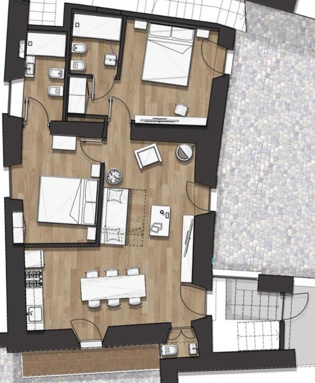Apartment 75 mq for 5-6 p 100 m from the lake - 2