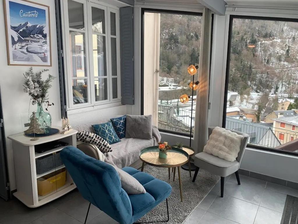 Le jardin privatif de Pauze Cauterets wifi et parking gratuits Vue panoramique - 4