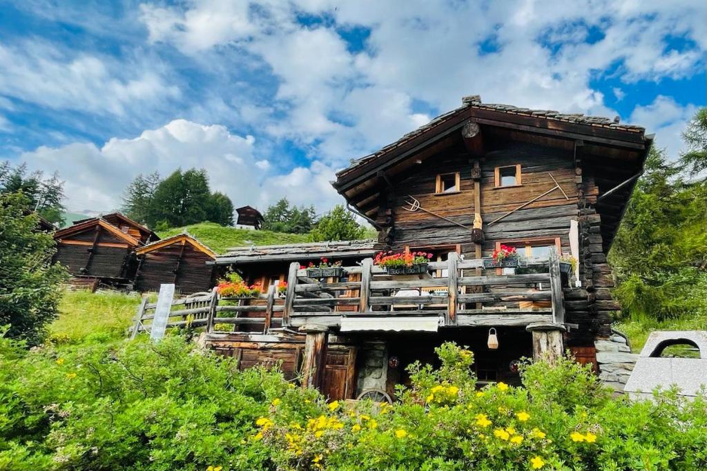 Chalet authentique avec vue panoramique, La Sage - 1