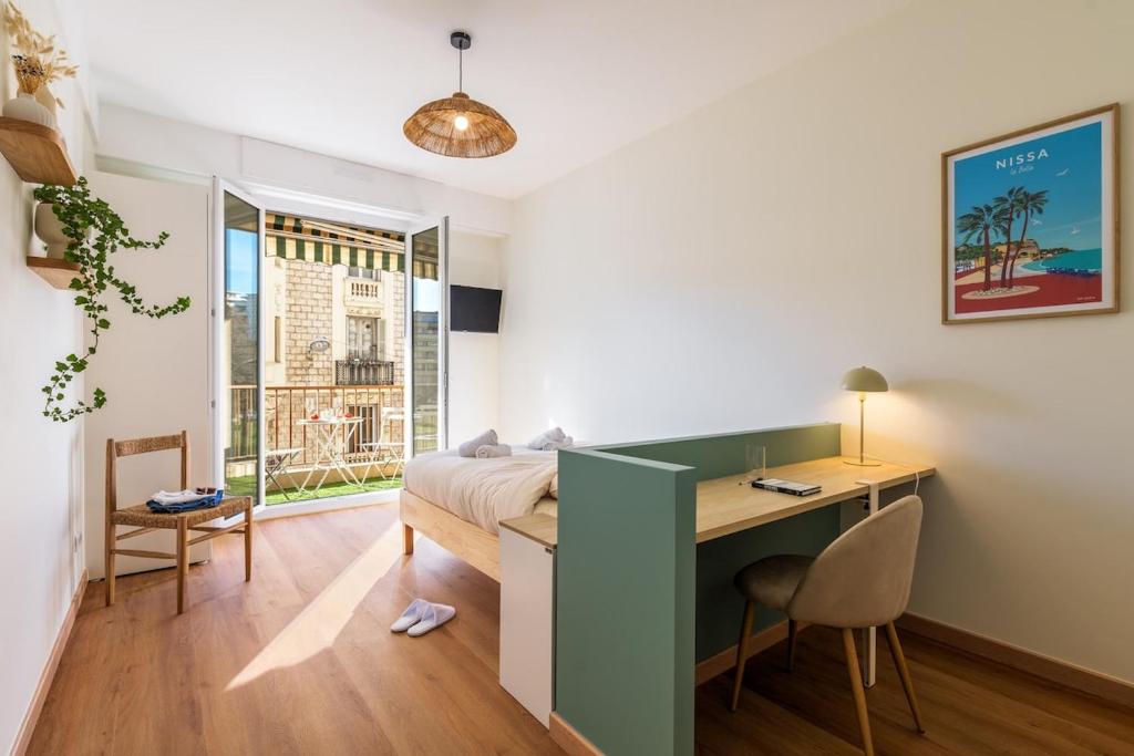 Charme niçois, 15min de la mer, 3 chambres, climatisation, terrasse - 2