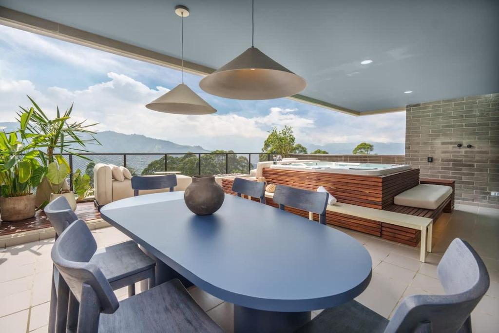 Designer Penthouse with Private Jacuzzi & Andes Views - 1