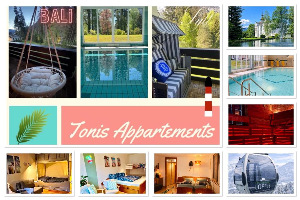Tonis Appartements Lofer - Maui Ferienwohnung mit Pool & Bergblick - 2