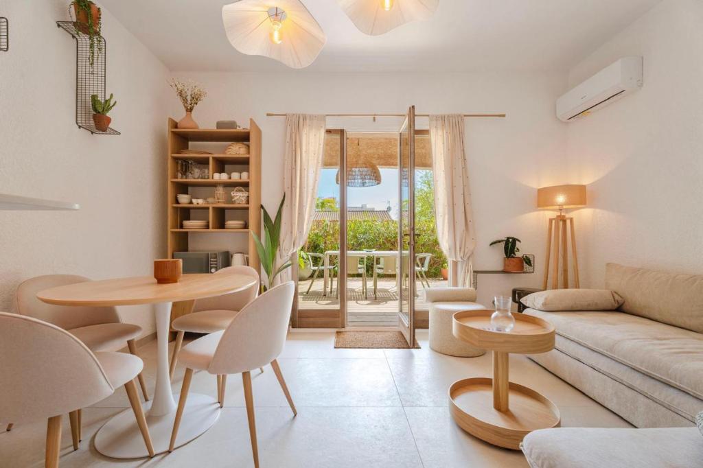 T2 Haut de gamme avec jardin privé - 50m du port Miramar - 1