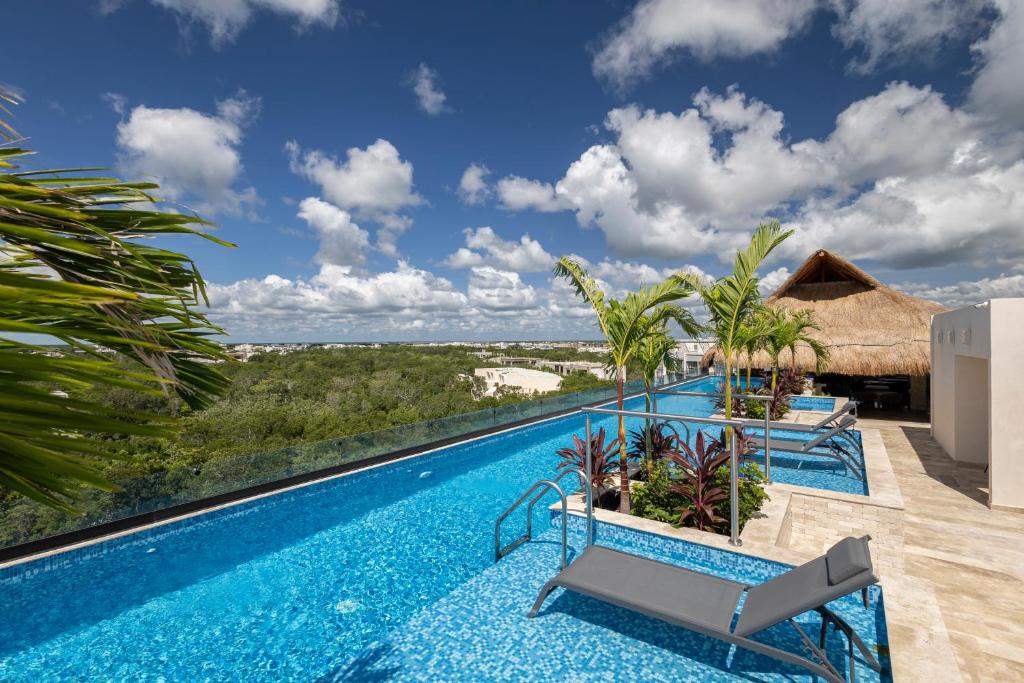 Infinity Pool Rooftop Luxury Studio Aldea Zama - 1