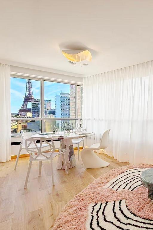 Contemporary artist style panoramic EiffelTower - 1