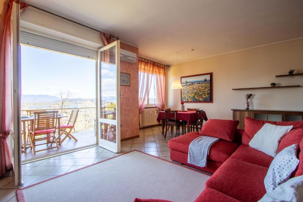 Pasadena House - Arona - Terrace with lake view - AC - By Guestaly - 2