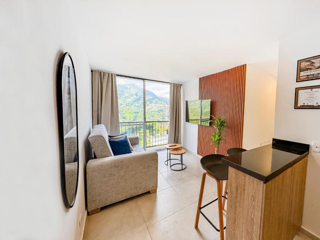 Apartamento en Armenia con vista a la montaña, hasta 6 personas - 1