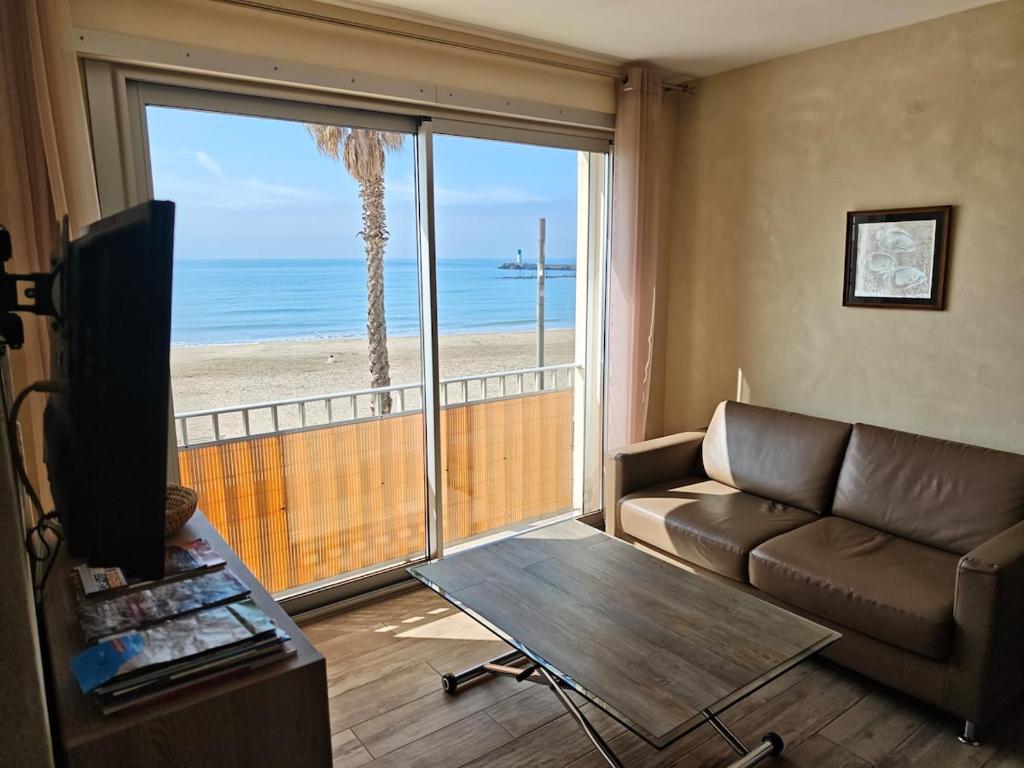 Studio Front de Mer Acces Direct Plage Loggia - 1