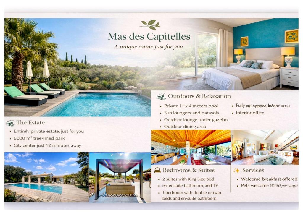 Mas des Capitelles Nîmes, avec piscine - 2