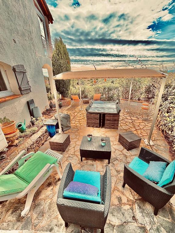 Maison au calme dans résidence privée avec piscine vue mer - 3