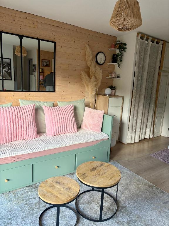 Studio Turquoise quartier Grattague vue MontBlanc - 5