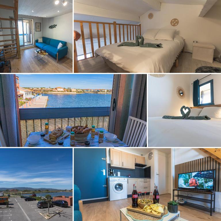 Le Marina Blue Vista - Vue Etang - Place de parking privé - Plage à 5 min - Climatisation - Wifi - 2