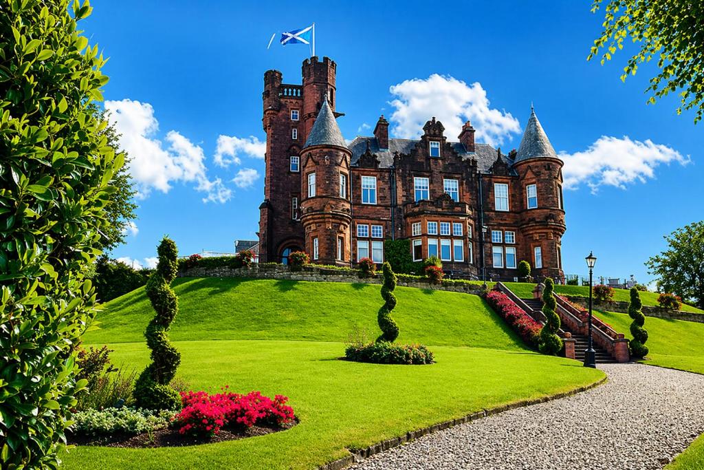 Exterior view, The Sherbrooke Castle Hotel in Glasgow