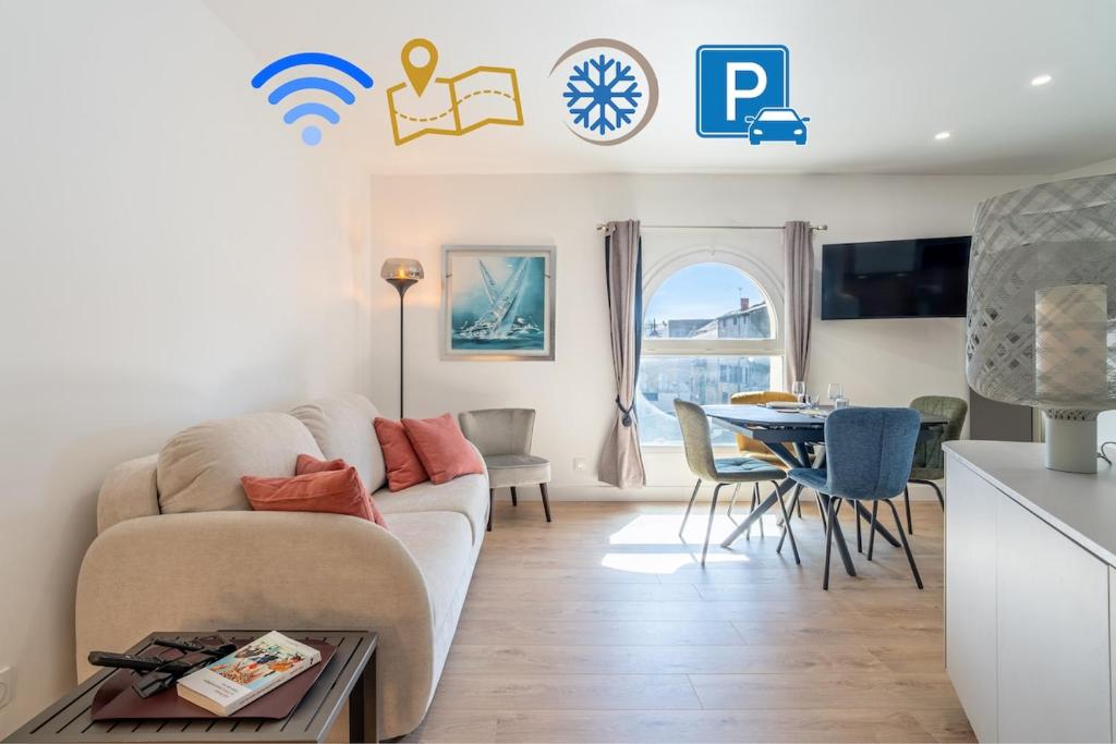 Séjour DUO parfait, Plein Centre, avec Parking privé & Climatisation - 1