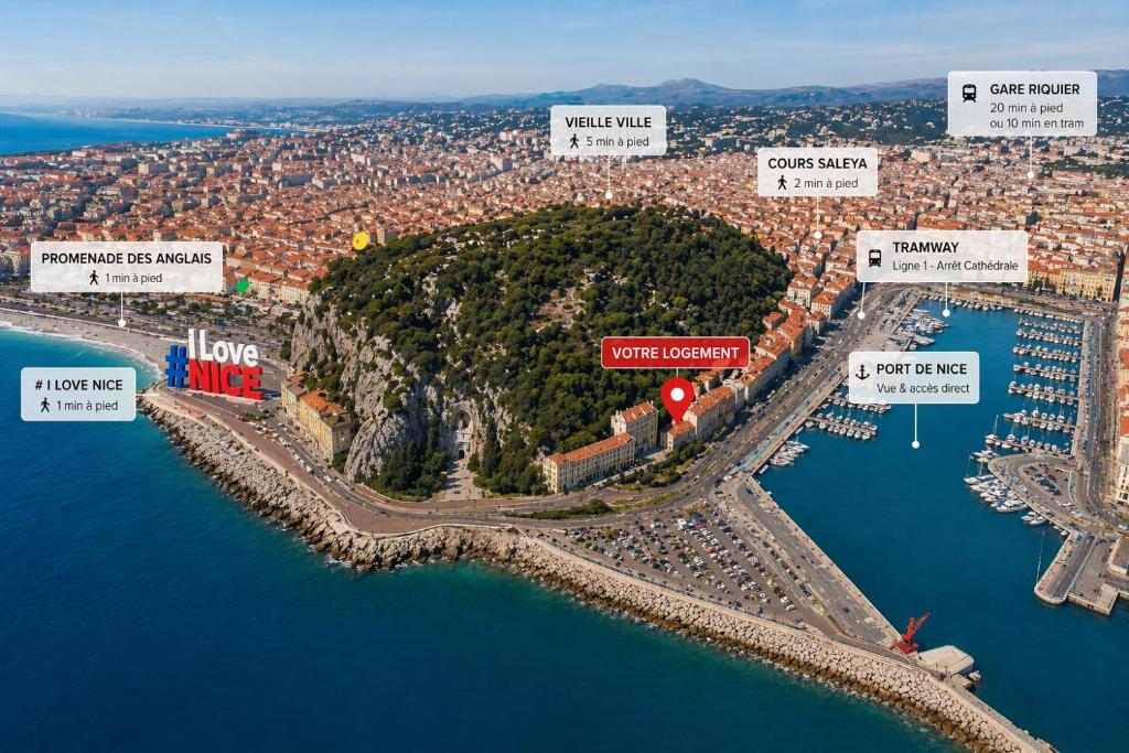 PORT DE NICE - 2 Pièces avec JARDIN - 4 Personnes - 1