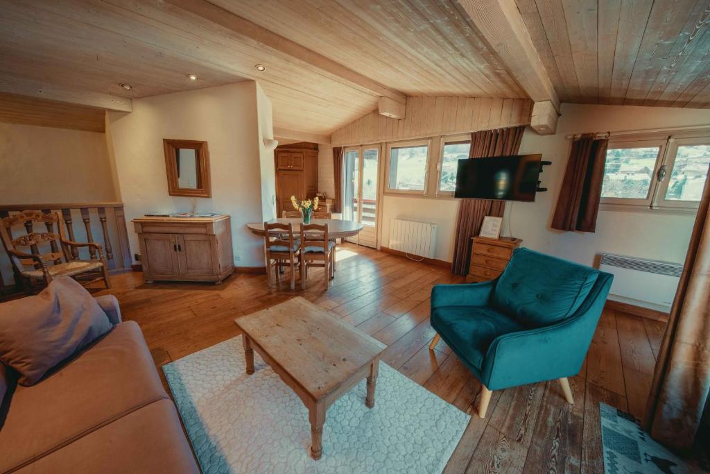 Appartement 71m2 près de Megève, à 200m télécabine la Princesse, local à ski, 2 chambres, parking couvert - 5