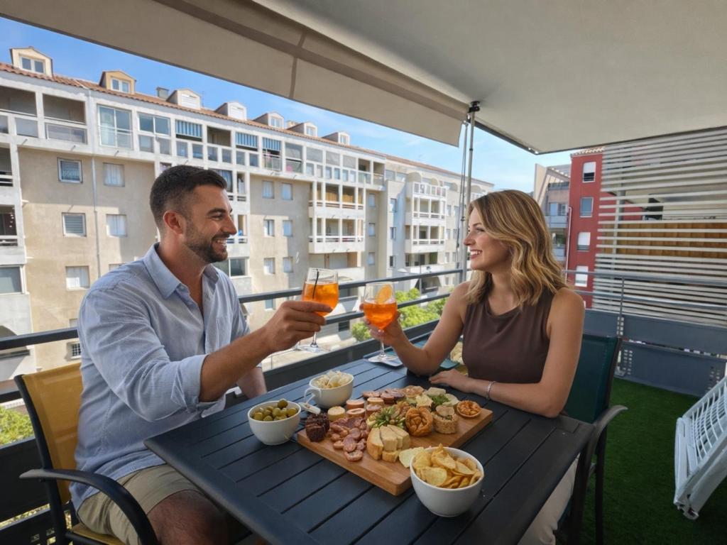 Appartement 3 pièces climatisé avec parking et Wi-Fi à Sète - FR-1-338-601 - 1