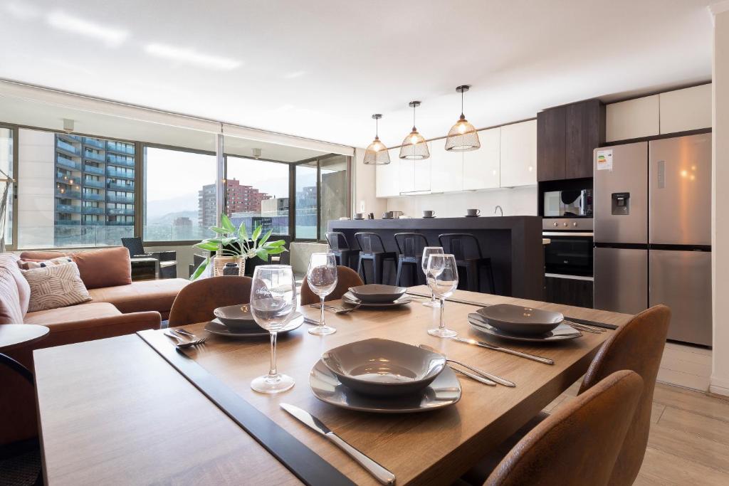 Departamento en Las Condes Premium Parque Arauco con Aire Acondicionado - 3