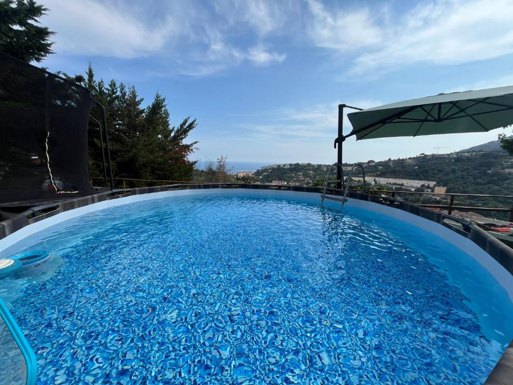Villa panoramique vue mer et jardin-6 personnes-Menton - 2