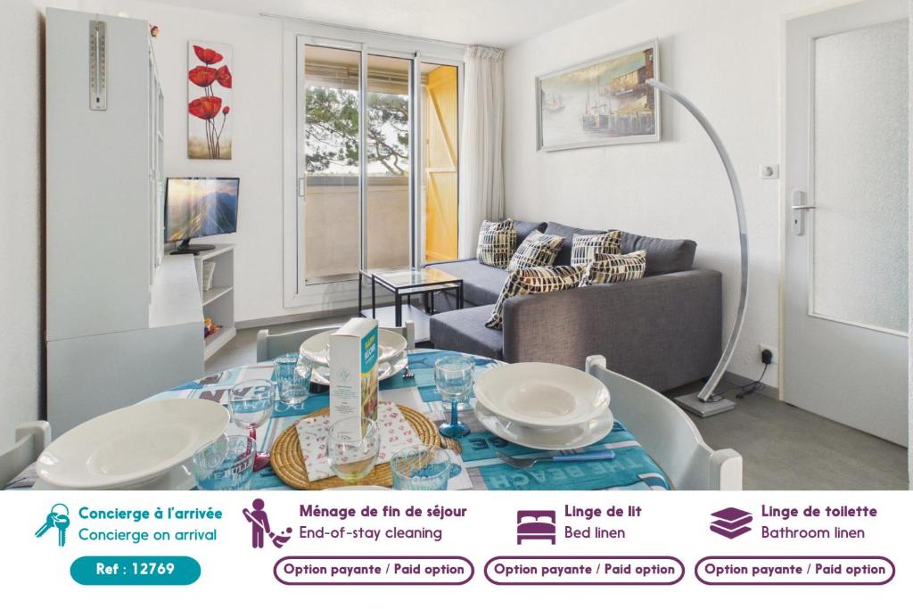 Charmant appartement 400m de la mer - 4pers - 2