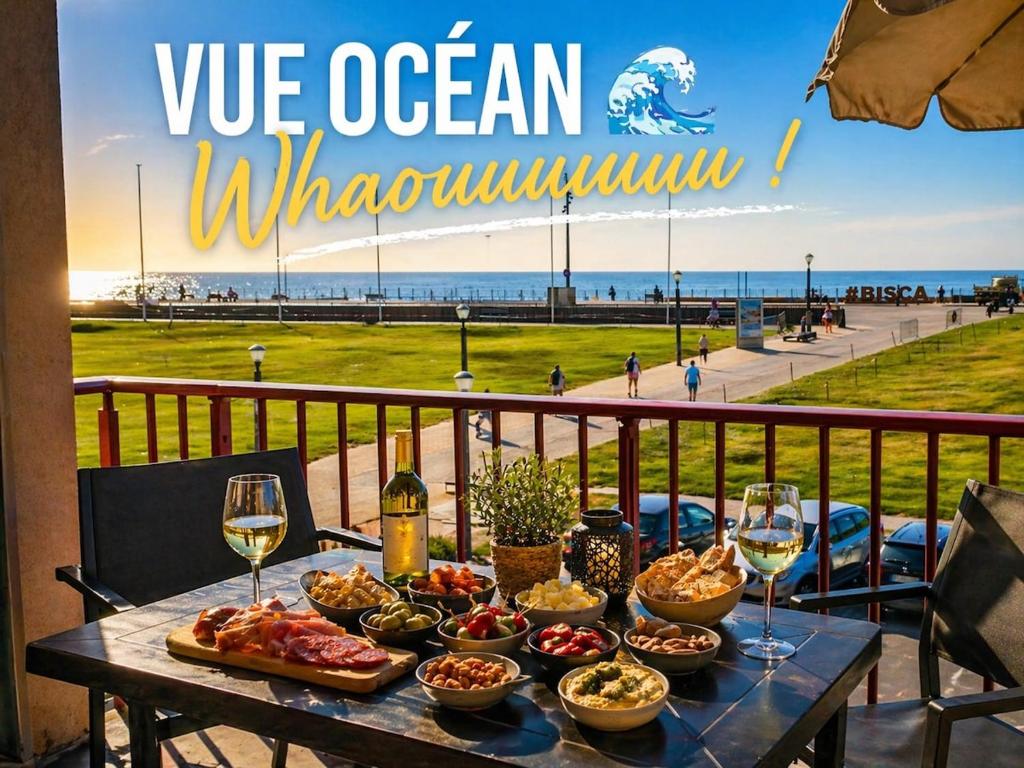 Vue ocean exceptionnelle plage a pied terrasse cosy haut de gamme pour 4 personnes avec parking prive appartement lumineux idealement situe a Biscarrosse Plage cadre privilegie sejour detente face a la mer - 2