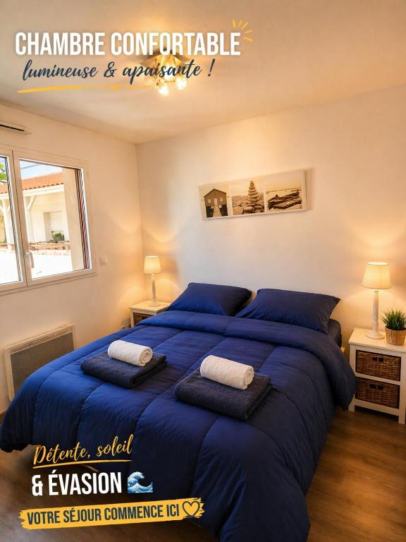 Vue ocean exceptionnelle plage a pied terrasse cosy haut de gamme pour 4 personnes avec parking prive appartement lumineux idealement situe a Biscarrosse Plage cadre privilegie sejour detente face a la mer - 3