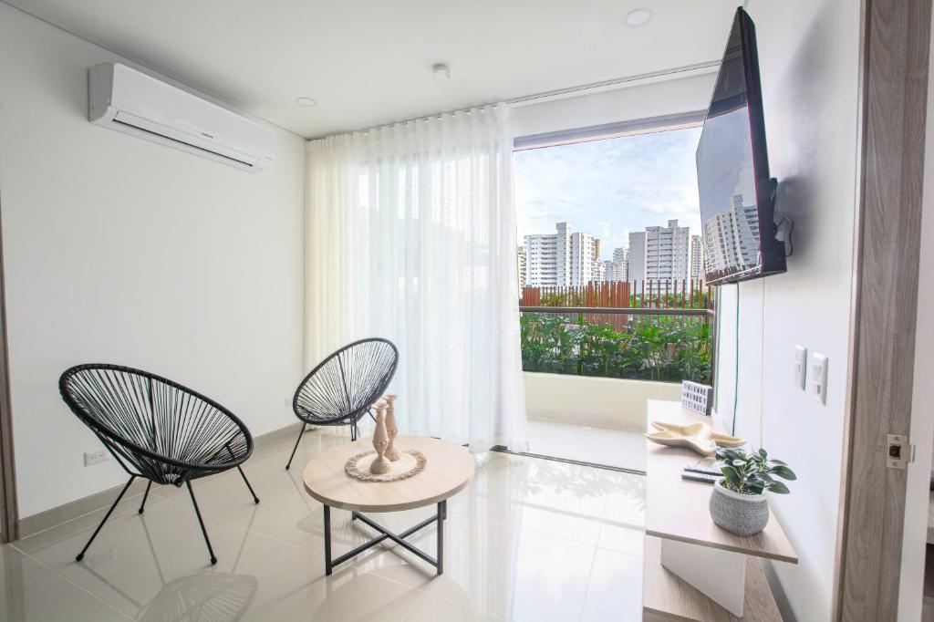 Apartamento Resort Con Terraza y Vista A La Piscina Santa Marta, Rodadero Sur - 1