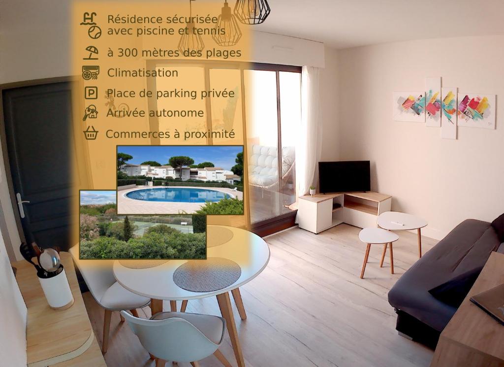 Casa Lano - T2 avec terrasse, résidence avec piscine et tennis - 1