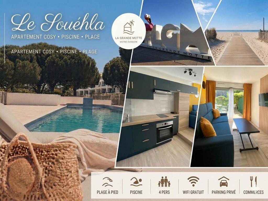 Le Souéhla Appart 4 pers-Piscine Wifi Parking Mer - 1