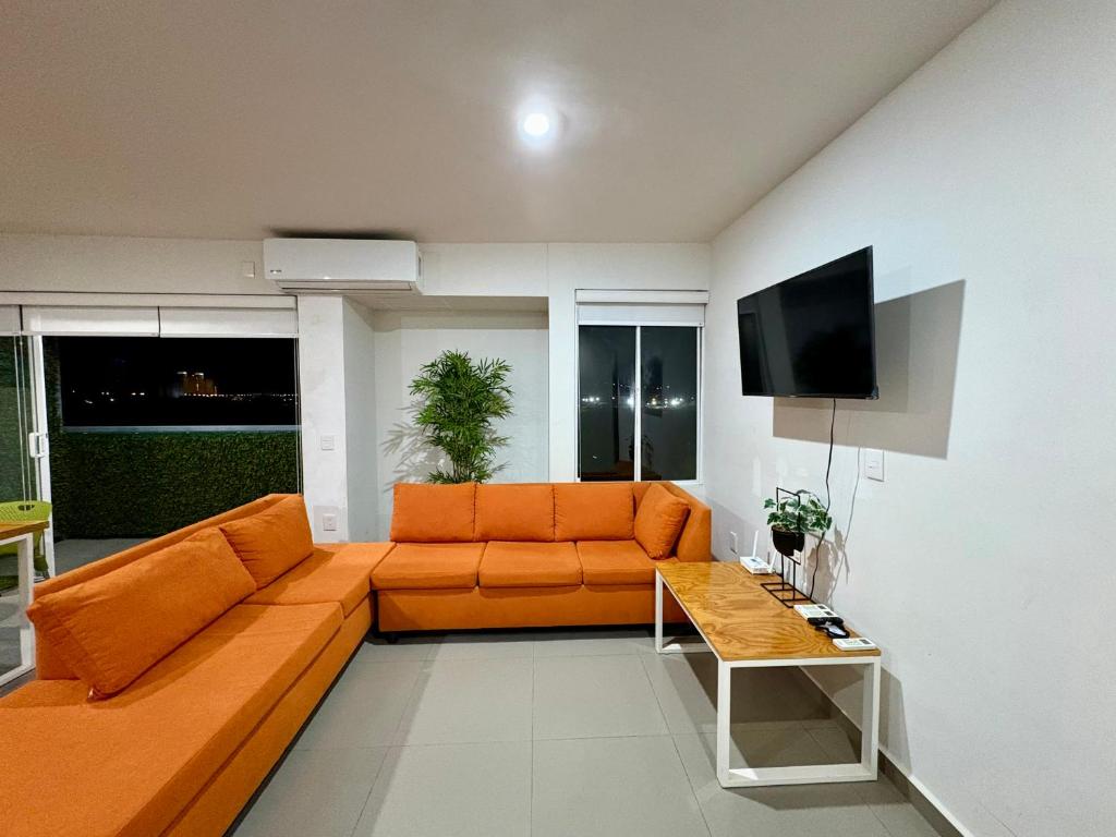Departamento con BONITA VISTA , BALCÓN y ALBERCA !! en CERRITOS - 406 A - - 3