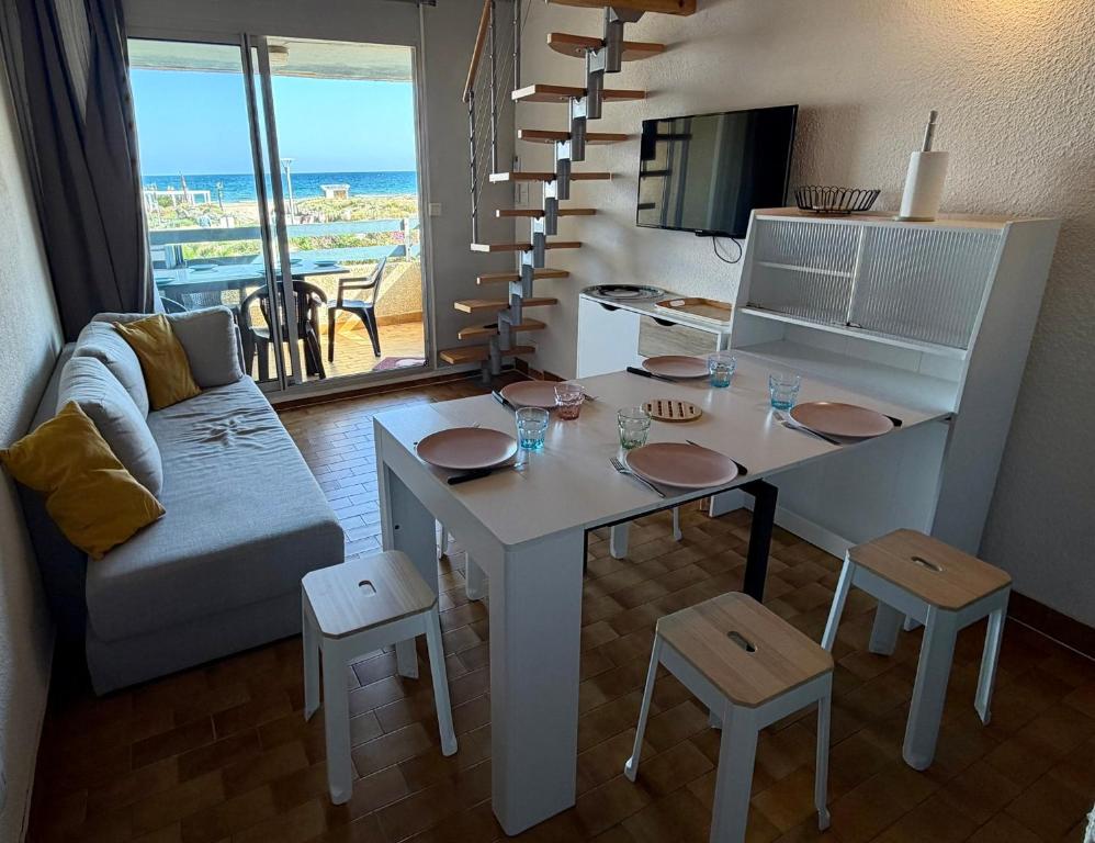 Appartement climatisé face mer avec parking, Marseillan Plage - 2