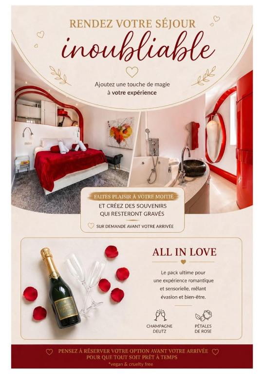 Suite Rouge • Expérience romantique & spa - 5