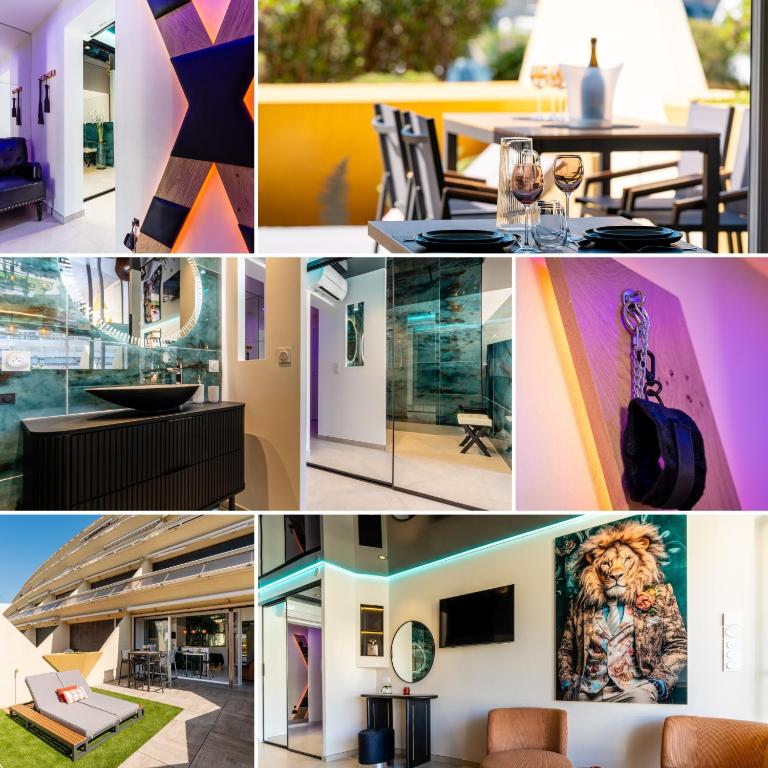 Secret Lion - plage - terrasse sud - garage - Climatisation - Village Naturiste - 2