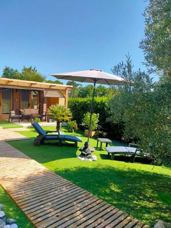 Chalet vacances avec jardin près d'Arcachon 2 personnes - 1