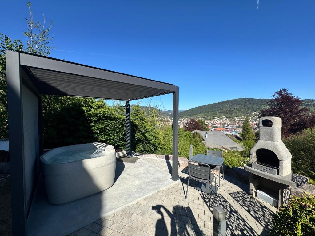 App le nid d'abeille cocon pour 2 pers, spa privée, belle vue avec terrasse - 3
