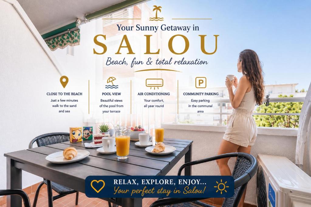 Salou Studio by Beach & Pool - AC - Free Parking - 1