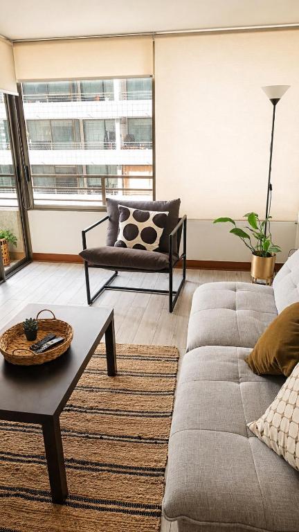 Moderno Departamento para 2 en Santiago Centro - 1