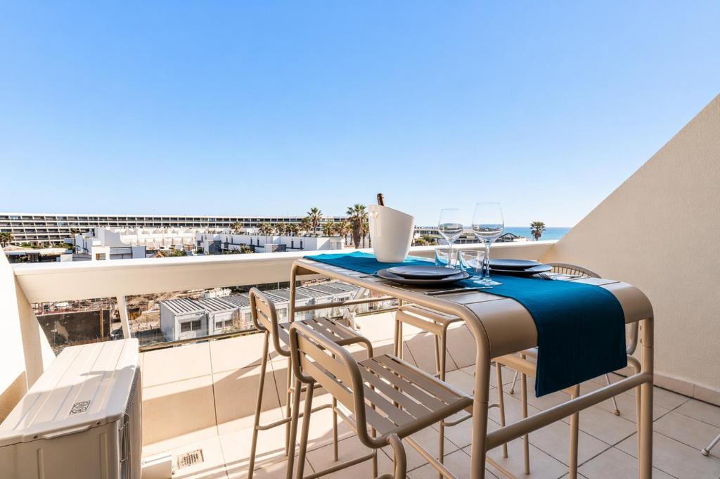 Cap Paradize - Vue Mer - Heliopolis - Parking - Climatisation - Village Naturiste - 4