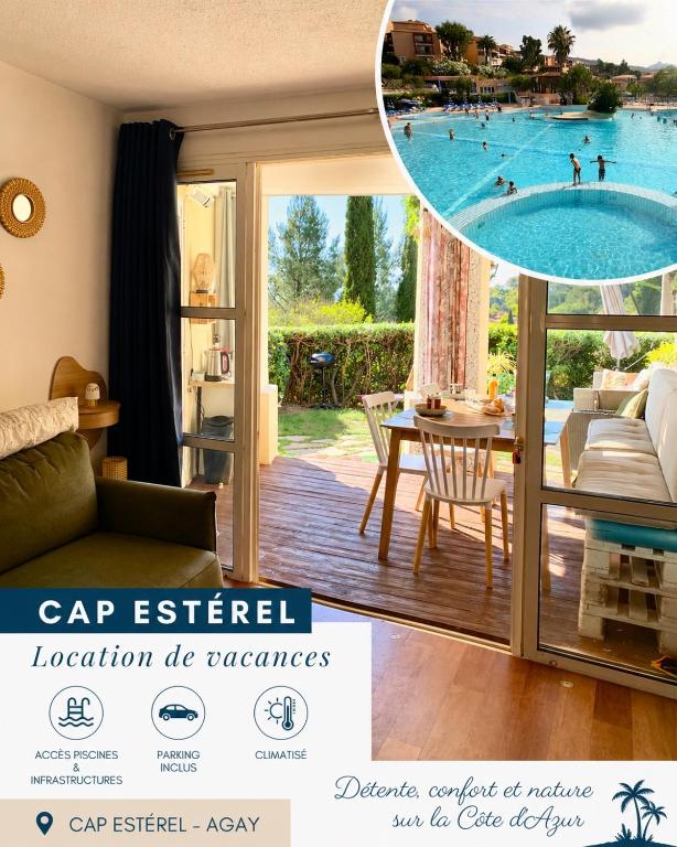 CAP ESTÉREL Famille - Multisports- Appartement 4 personnes en Rez de Jardin - vue Mer -Terrasse -Parking - - 2
