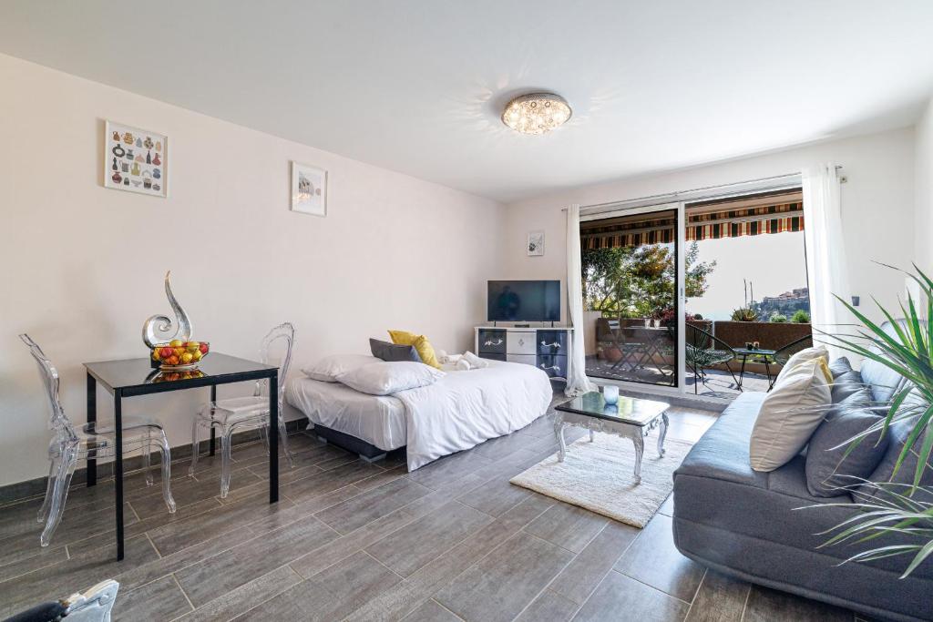 LES BALCONS d EZE - Studio avec terrasse vue mer et piscine - 5
