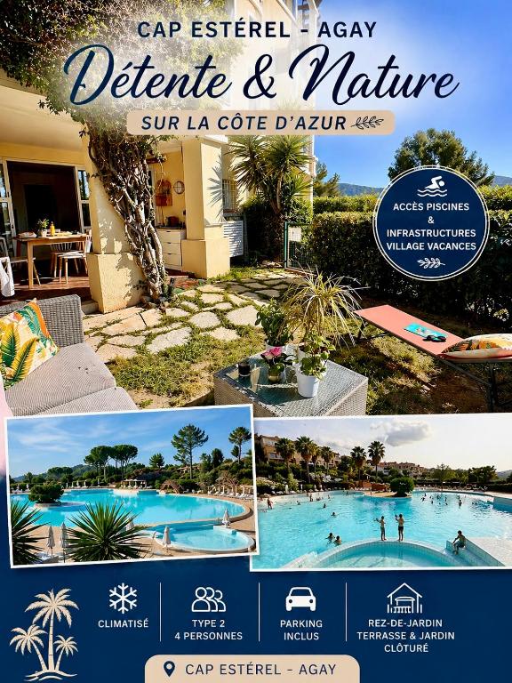 Le jardin de L Estérel FH007 -Piscines -Parking - climatisation - Rez-deJardin -Appartement en résidence de loisirs - plages - 1