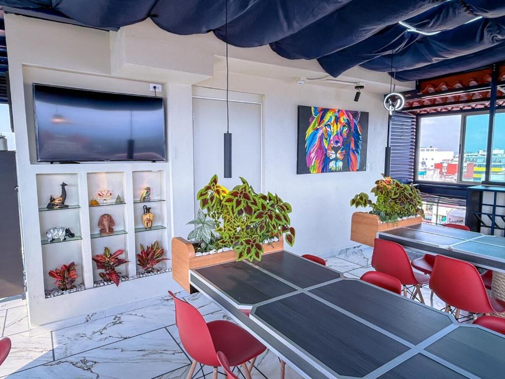 Departamento VIP a 3 Min del Estadio - Rooftop - Servicio - 4