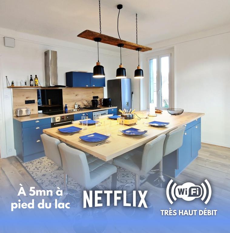 Le Bleuet - Parking privatif - 5mn à pied du lac - 2