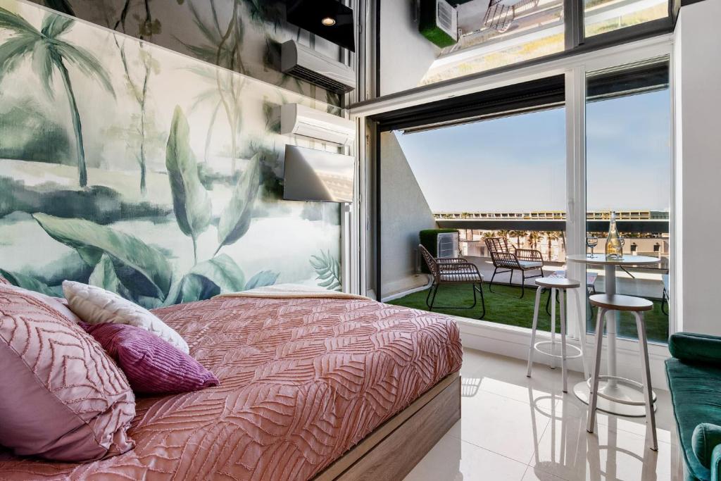 Meerblick-Studio mit Terrasse Résidence Héliopolis Naturistendorf - 1