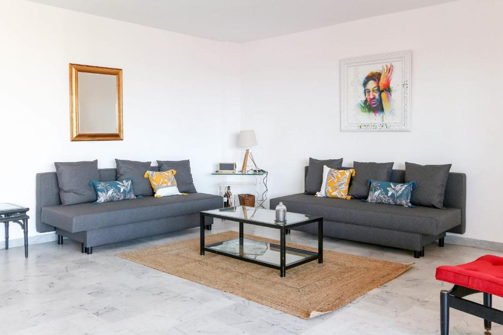 Beautiful flat with Sea View Terrace Pool Parking portative AC- BENAKEY - 3
